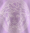 Versace T skjorte   Lilla/Hvit m. Trykk   Versace   8 år 128   T skjorte