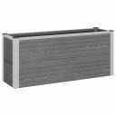 vidaXL Høybed Grå 100 x 30 x 42 cm WPC og Aluminium