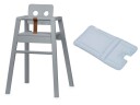 Nofred - Robot High Chair Grey + Nofred - Robot High Chair Soft Seat Blue