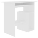 vidaXL Skrivebord hvit 80x45x74 cm sponplate