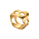 Jane Kønig Medium Butterfly Ring 18 kt. Gullbelagt sølv MBR-HS23-G-52 - Dame - 925 sterling silver