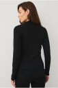 Áhkká   Termisk topp Baselayer Pointelle Halfcollar   Svart