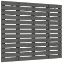 vidaXL Veggmontert hodegavl grå 141x3x91,5 cm heltre furu