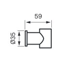 Hånddusjholder Tapwell XSUP 030 Brushed Black Chrome Serie: XSUP