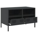  TV-benk svart 68x39x43,5 cm kaldvalset stål 8721102930737