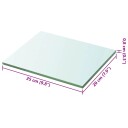 vidaXL Hyllepaneler 2 stk klart glass 20x25 cm