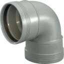 Wavin 40 mm x 88,5° Wafix PP pluss bøy Grå