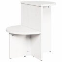  Sidetabell Hvit 50 x 40 x 50 cm Massiv furu tre