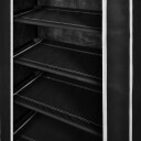 vidaXL Stoff Skoskap 58 x 28 x 106 cm Svart