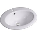 Lavabo Gino Nedfelt Servant 510x450 x195 mm, Hvit