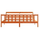  Sengeramme med hodegavl voksbrun 180x200 cm heltre furu 3306601