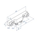 Trio Perfekta 8352219 Blandebatteri 150/40 C/C, Synlig Rør