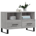 vidaXL TV-benk grå sonoma 80x36x50 cm konstruert tre