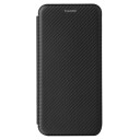 Samsung Galaxy A22 4G Flip-deksel Karbonfiber Svart