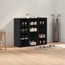  Sko Skap med hylle Svart eik 77.5 x 30 x 67 cm Konstruert tre
