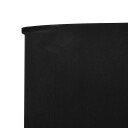vidaXL Vindskjerm 6 paneler stoff 800x80 cm svart