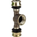 Raxofix T-stykke 16 x 1/2" med SC kontur og silikonbronse