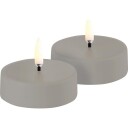 Uyuni LED telys oppladdningsbar beige 2 pk