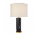 Cliff Table Lamp Black Marble