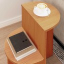  Sidetabell Voksbrun 50 x 40 x 50 cm Massiv furu tre