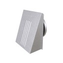 Flexit Kappe m/nippel Ø100 mm, 4X6", Stål