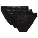 Calvin Klein Truser 3P Modern Lace Bikini Svart polyamid Small Dame