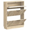 vidaXL Sko Skap HOORN 78 x 24 x 100 cm Konstruert tre Sonoma eik