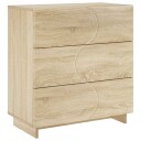 vidaXL Skjenk Sonoma eik 70 x 38 x 75 cm Konstruert tre