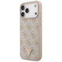 Guess MagSafe Etui i Skinn med Strass til iPhone 17 Pro Max / 18 Pro Max - Rosa