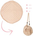 Play&Go Lekematte Ø120 cm Soft Organic Striper Brown Play&Go OneSize Lekematte Beige Brun