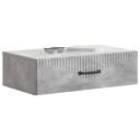 vidaXL Vegghengt Sidebord Betonggrå 59 x 34,5 x 17 cm Konstruert tre