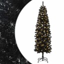 vidaXL Kunstig Slankt Jule Tre 180 cm 300 LED-lys Varmhvit