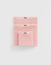 Tekla | Tekla håndklær | Håndkle 50x90 shaded pink stripes