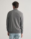 Bomullscardigan med glidelås DARK GREY MELANGE S