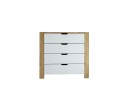 Nordhs Kommode 90 cm   Lys brun/Hvit