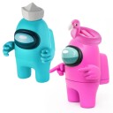Among Us S2 Action Figurer 12cm Rosa og Turkis