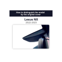 FITCAMX Integrert 4K Dashcam (foran+bak) Lexus NX450h (2022 ->)