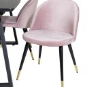 Venture Home Spisegruppe Venture Home Ina med 4 Valentina Stoler Fløyel GR20338