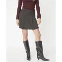 Co" Couture 34223 Lunacc Pocket Pleat Mini Skirt   Brown   M