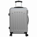  Koffertsett 3 stk Hard skall Sølv 20'' 24'' 28''