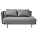 Cane line Moments 2 seter. Sofa høyre modul inkl. grå Airto