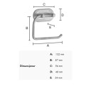 Beslagsboden Toalettpapirholder 1127 - Selvklebende Tinn