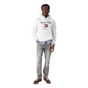 Tommy Hilfiger Tommy Embro Flag Hoodie - White - XXL