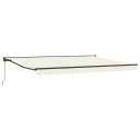  Manuell utskiftbar markise Krem 4,5 × 3,5 m