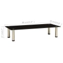 vidaXL TV-benk svart 80x35x17 cm herdet glass