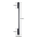 Arcchio Ivano LED-vegglampe, 91 cm, svart