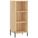 vidaXL Skjenk sonoma eik 34,5x32,5x90 cm konstruert tre
