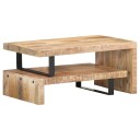 vidaXL Salongbordsett 2 stk heltre mango