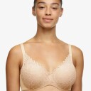 Chantelle BH EasyFeel Floral Covering Memory Foam Bra Beige nylon E 75 Dame