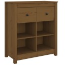 vidaXL Skjenk honningbrun 70x35x80 heltre furu